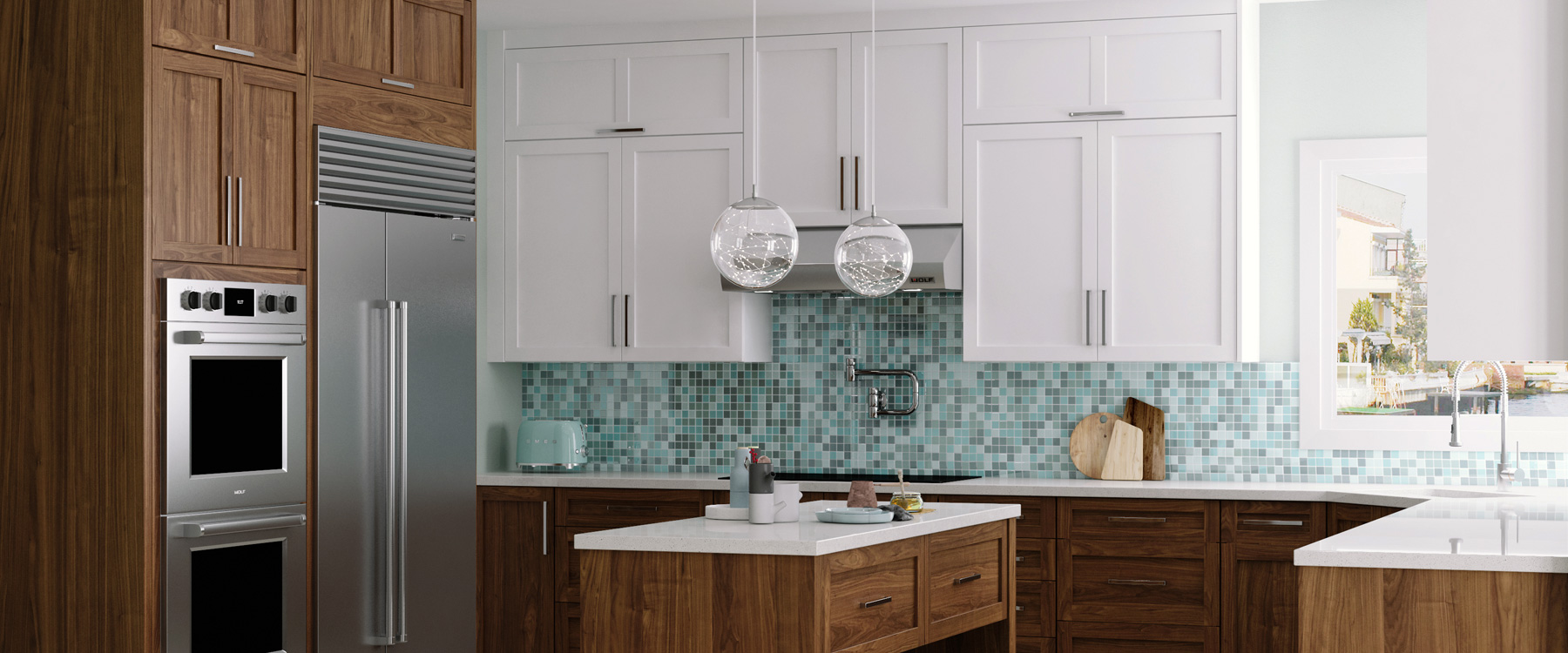 过渡设计风格厨房自然优等白板
